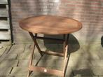 Royal patio mooie stevige houten ronde tuintafel inklapbaar, Tuin en Terras, Tuintafels, Ophalen, Gebruikt, Rond, Hout