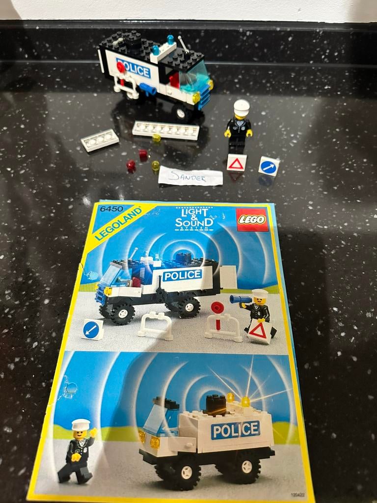 Lego classic town 6450 Mobile Police Truck light and sound, Ophalen of Verzenden, Gebruikt
