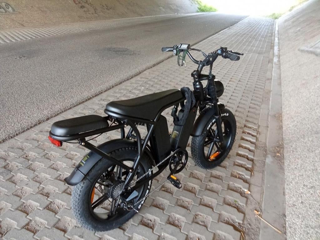 Zwarte elektrische fiets met dikke banden, Ophalen of Verzenden, Overige merken