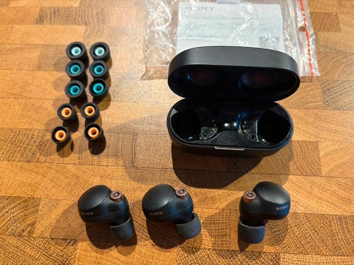 Sony WF-1000XM4 ordopjes earbuds noise cancelling black, Telecommunicatie, Mobiele telefoons | Oordopjes, Gebruikt, In oorschelp (earbud)