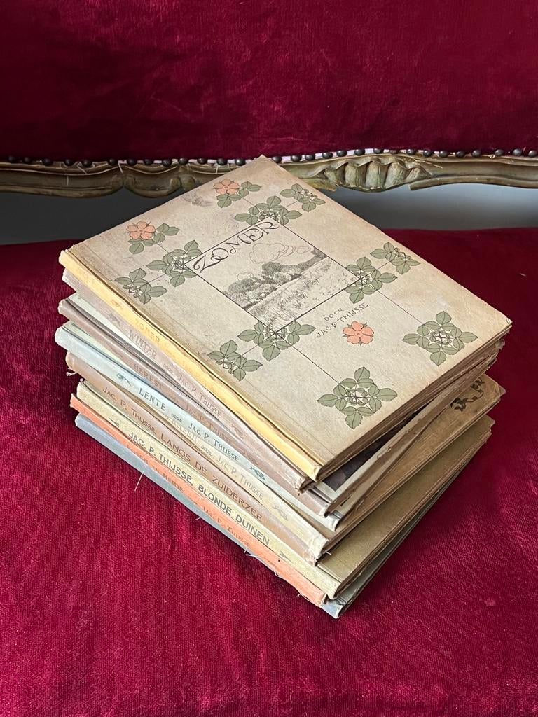Vintage plaatjesboeken Jac. P. THIJSSE 4 seizoenen, Boeken, Prentenboeken en Plaatjesalbums, Ophalen of Verzenden, Gelezen