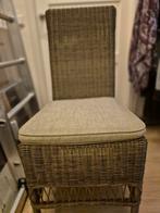 6x kunststof wicker eetkamerstoelen, Huis en Inrichting, Stoelen, Ophalen, Wit, Kunststof, Vijf, Zes of meer stoelen