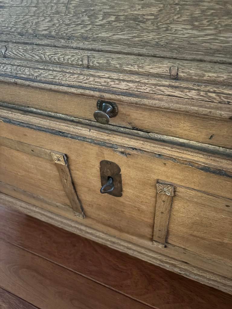 Antieke Staphorster dekenkist met sleutel, Ophalen