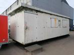 Kantoorunit schaftkeet 2.8x7.6m met keukenblok en wc, Ophalen, Gebruikt