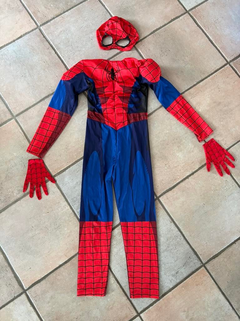 Spiderman pak maat 134/140, Ophalen of Verzenden, Gebruikt, 134 t/m 140, Jongen of Meisje