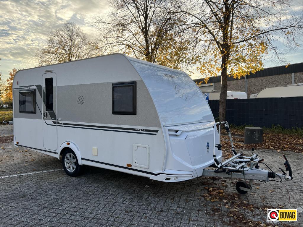 Knaus Sport 450 FU, Caravans en Kamperen, Caravans, Rondzit, Bedrijf, Schokbreker, Overige typen