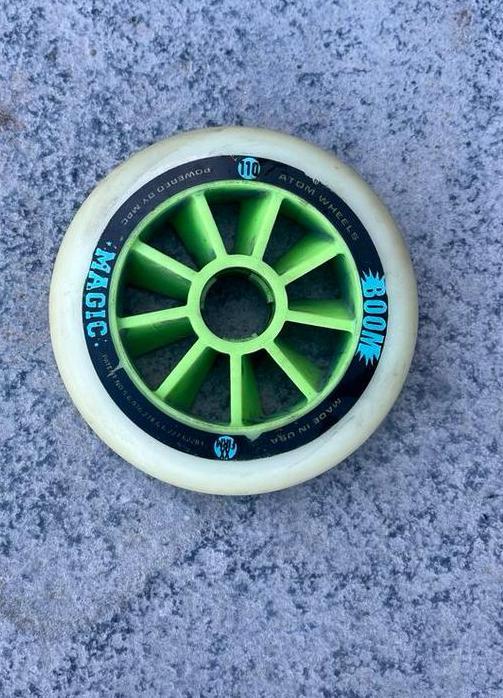 8x110mm Boom Magic skeelerwielen., Sport en Fitness, Skeelers, Gebruikt, Wielen of Lagers, Overige merken, Dames, Ophalen of Verzenden