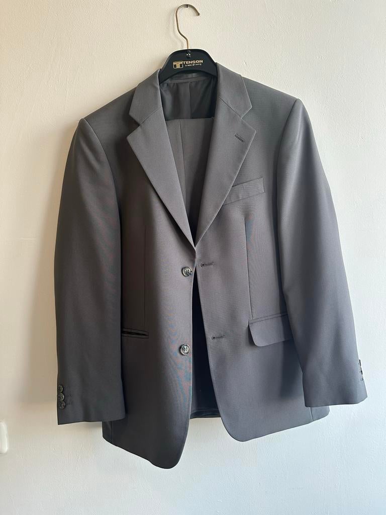 Heren pak grijs maat 48, Ophalen, Gedragen, Maat 48/50 (M), Grijs