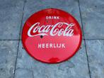 Origineel emaille reclame bord - Drink Coca Cola Heerlijk, Verzamelen, Merken en Reclamevoorwerpen, Ophalen of Verzenden, Gebruikt