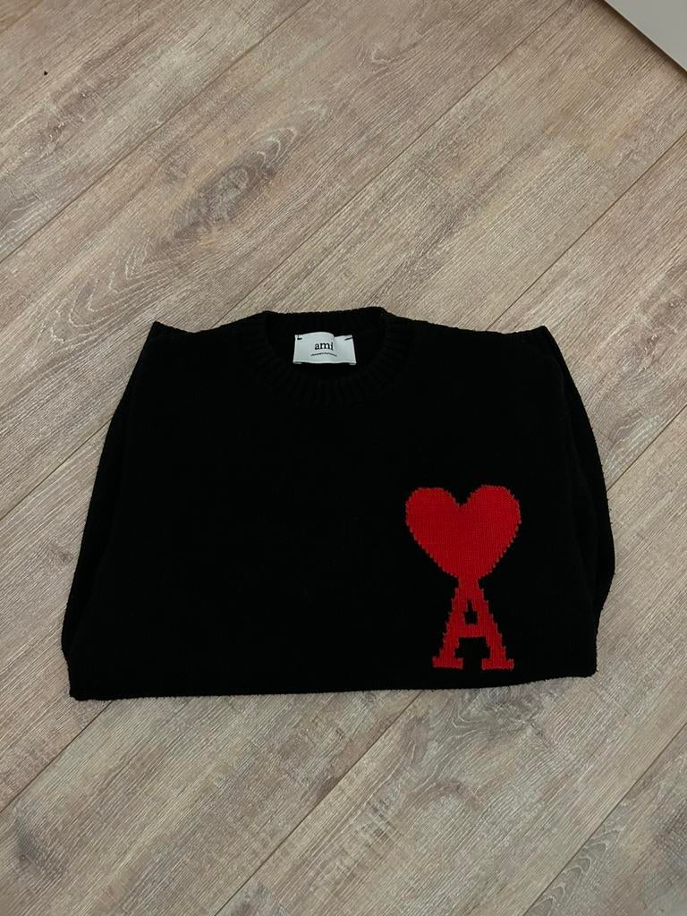 Nette Ami Paris trui, Kleding | Heren, Truien en Vesten, Ophalen of Verzenden, Zo goed als nieuw, Maat 48/50 (M), Zwart
