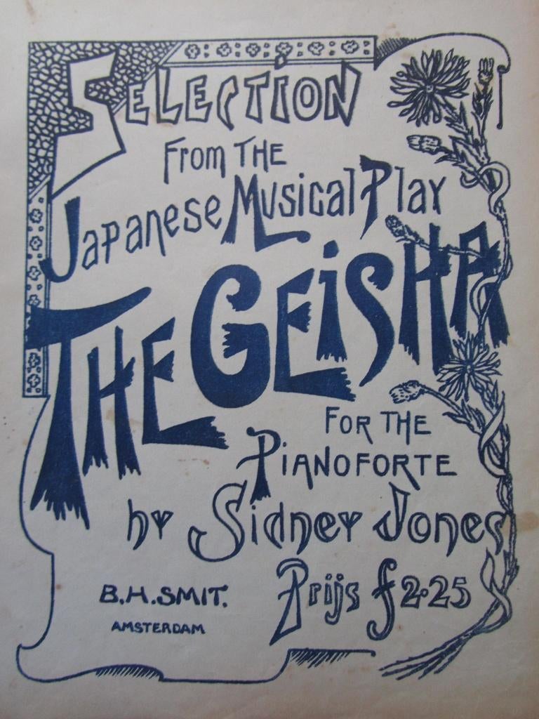 THE GEISHA **Oude Bladmuziek**, Muziek en Instrumenten, Ophalen of Verzenden, Gebruikt, Artiest of Componist, Overige genres