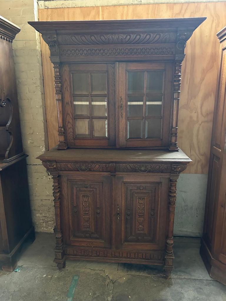 Mechelse buffetkast, Ophalen, Gebruikt, 100 tot 150 cm, Eikenhout