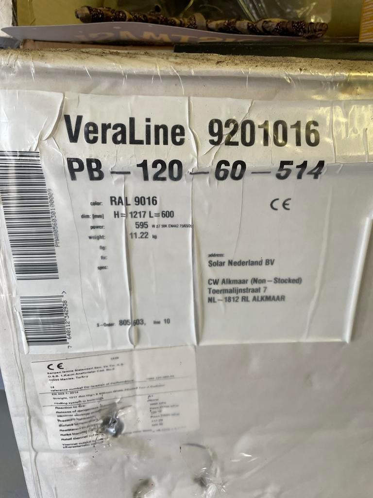 Nieuwe VeraLine Thermrad Basic Badkamer Radiator Wit, Ophalen, 500 tot 800 watt, Radiator, Nieuw