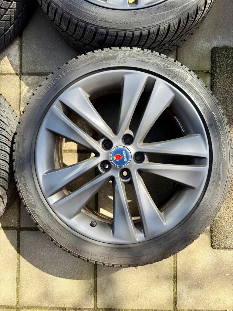 Mooie 18 inch velgen set van Saab 9-3 SS ❇️, Auto-onderdelen, Banden en Velgen, 18 inch, Gebruikt, Velg(en), Verzenden