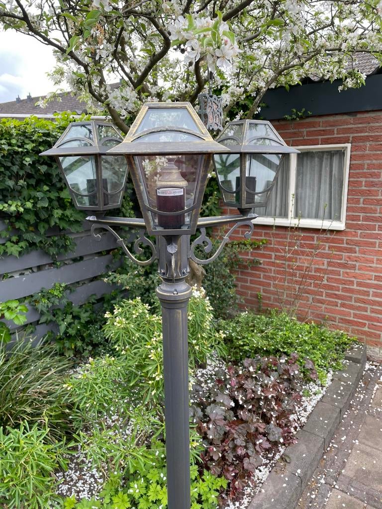 Staande buitenlantaarn, Tuin en Terras, Buitenverlichting, Ophalen, Minder dan 50 watt, Staande lamp, Aluminium