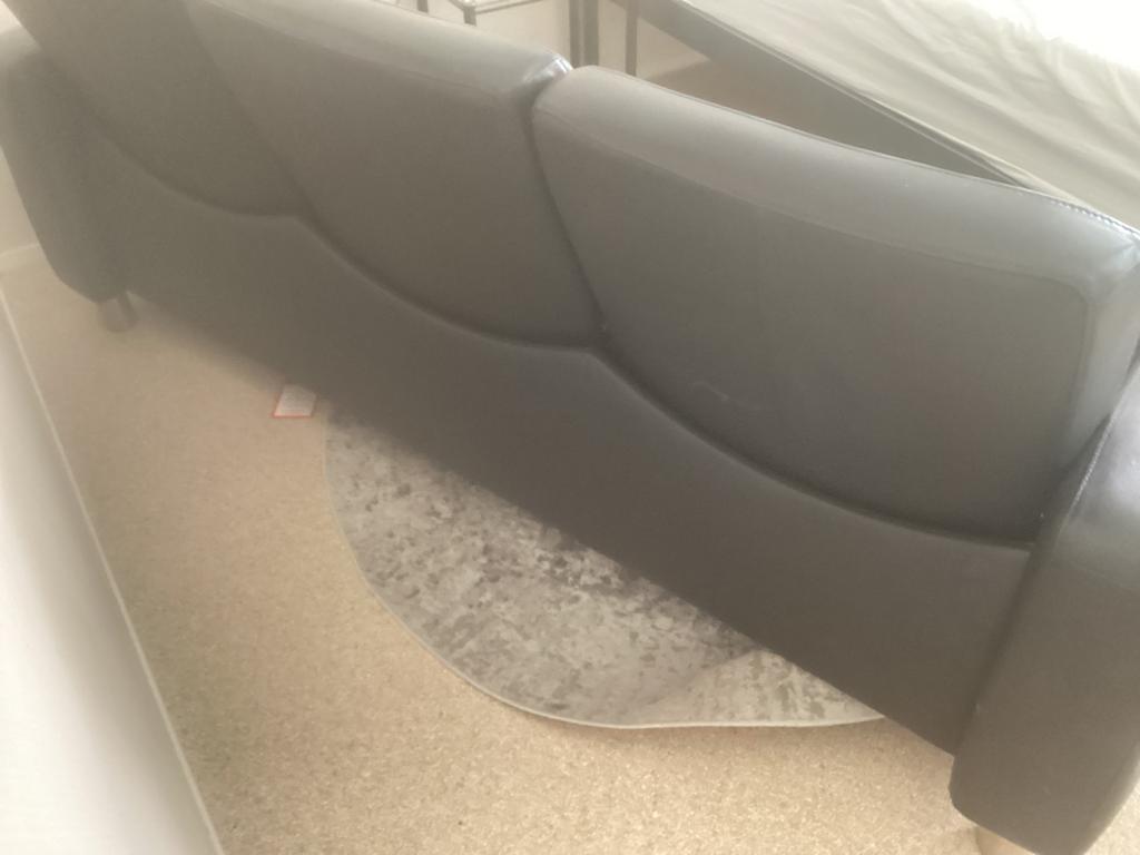 Te koop Stressless leren bank., Huis en Inrichting, Banken | Bankstellen, Ophalen of Verzenden, Zo goed als nieuw