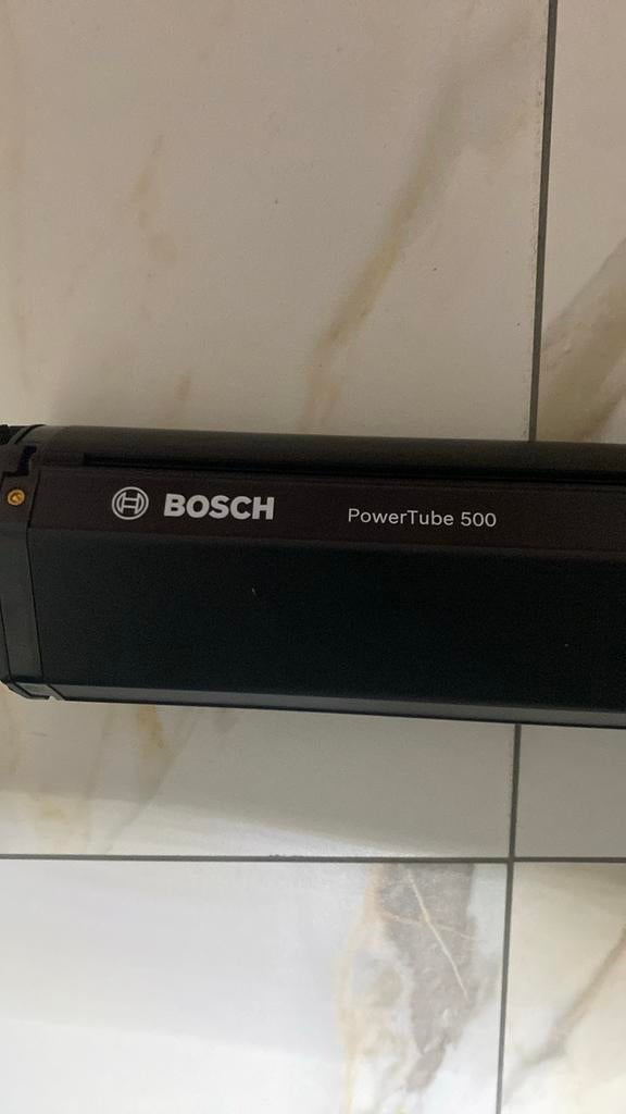 Bosch PowerTube 500Wh verticale fietsaccu, Ophalen of Verzenden, Zo goed als nieuw