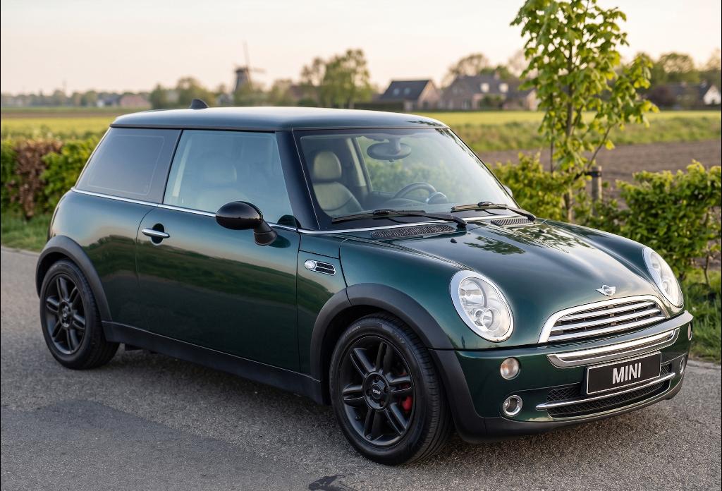 Mini 1.6 16V Cooper AUT 2003 Groen, Auto's, Mini, Stof, 4 cilinders, 4 stoelen, Origineel Nederlands