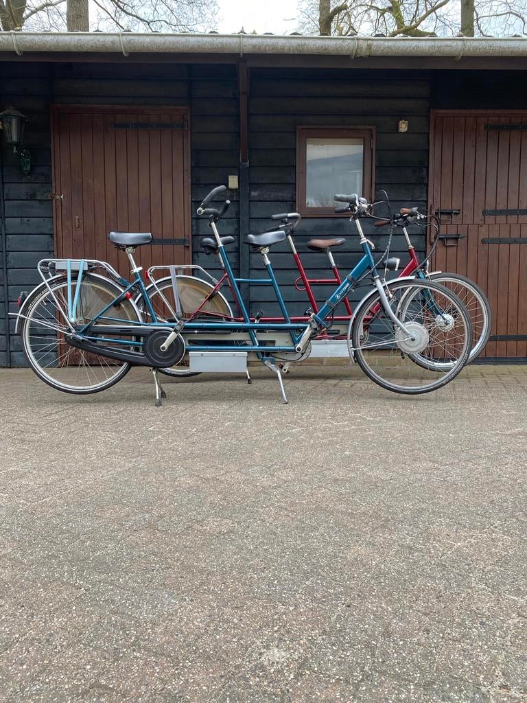 Elektrische Van raam tandems, Fietsen en Brommers, Fietsen | Tandems, Ophalen, Zo goed als nieuw, Minder dan 49 cm, Minder dan 10 versnellingen