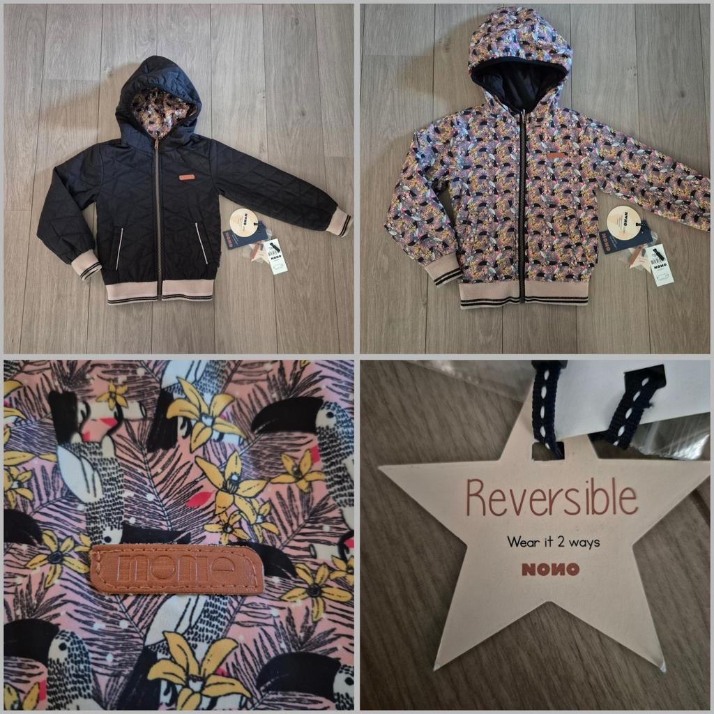 Nono tussenjas zomerjas reversible mt 110, Kinderen en Baby's, Kinderkleding | Maat 110, Ophalen of Verzenden, Zo goed als nieuw