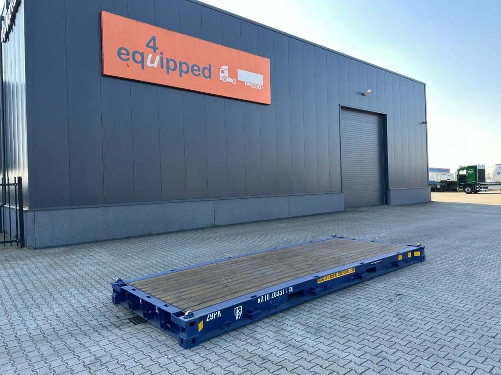 Diversen NEW 20FT FLATRACK HARDWOODEN FLOOR / 4x available, Zakelijke goederen, Machines en Bouw | Keten en Containers
