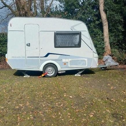 TEC Travelbird lichte caravan met voortent, luifel en mover, Caravans en Kamperen, T.E.C., Rondzit, Tot en met 2, Schokbreker