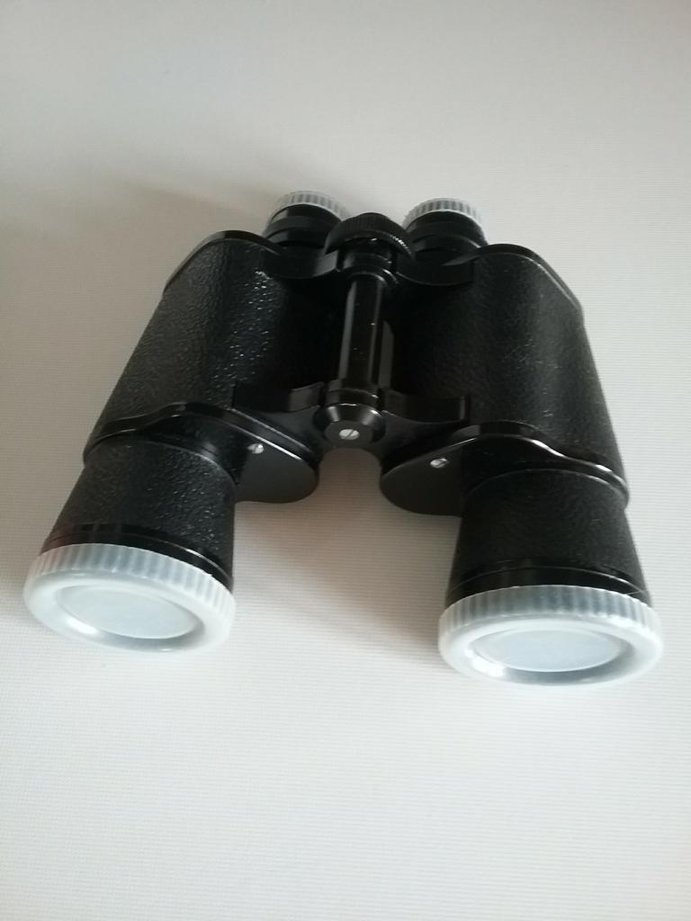 Vintage VERREKIJKER in lederen tas, Ophalen of Verzenden, Zo goed als nieuw, Met hoes of tas