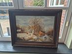 Schilderij Derk Haak winterlandschap, Ophalen of Verzenden