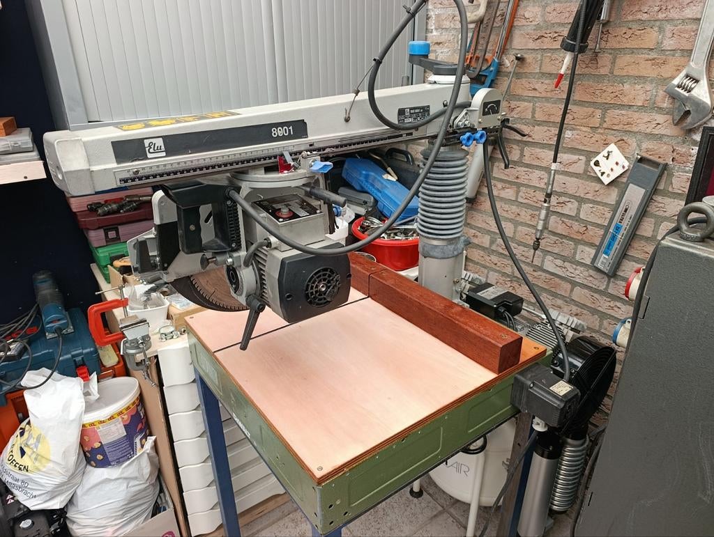 Radiaal zaag elu, Gebruikt, Ophalen of Verzenden, Afkortzaag, 30 tot 70 mm