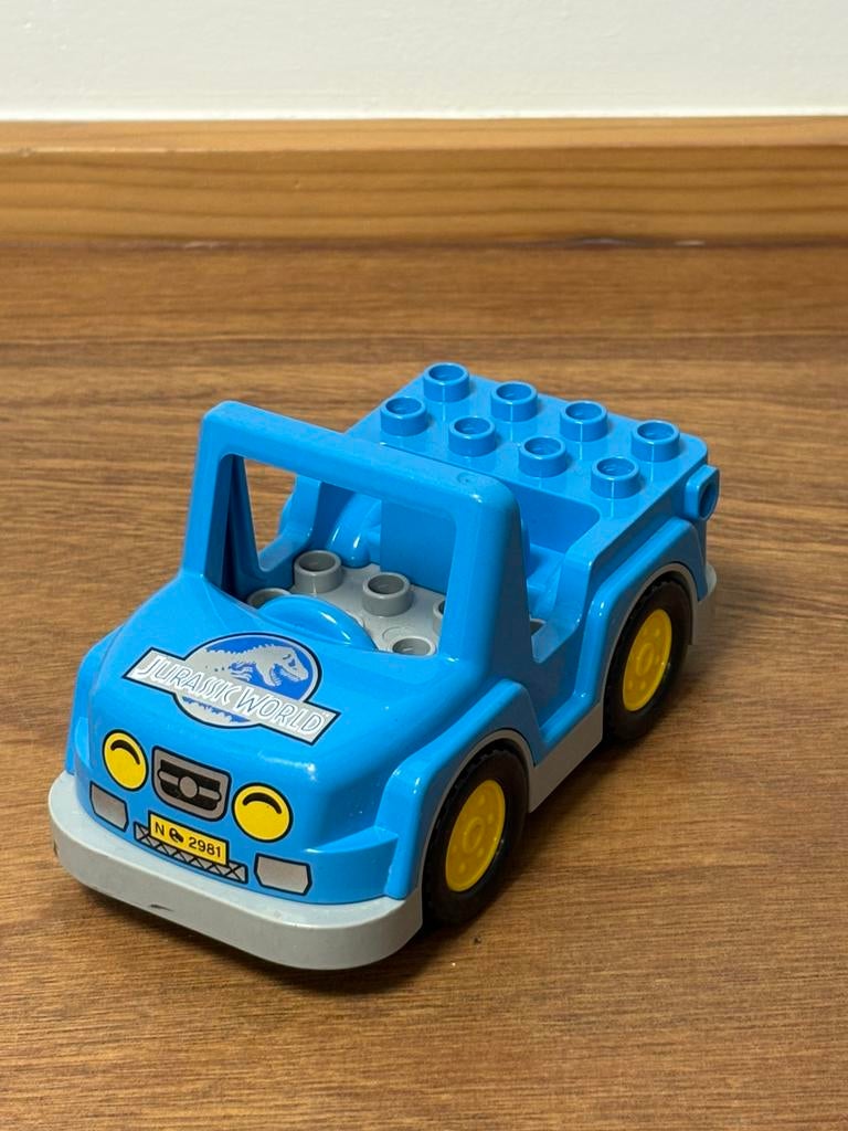 Duplo dinosaurus auto, Kinderen en Baby's, Speelgoed | Duplo en Lego, Ophalen of Verzenden, Zo goed als nieuw, Duplo