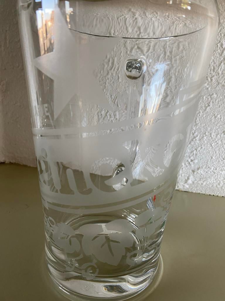 Heineken pitcher 2 liter, Ophalen of Verzenden, Zo goed als nieuw, Glas of Glazen, Heineken