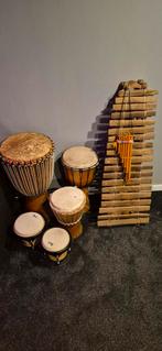 Diverse Percussie Set: Djembe, Bongo's, Balafon, Muziek en Instrumenten, Drumstellen en Slagwerk, Ophalen of Verzenden, Gebruikt