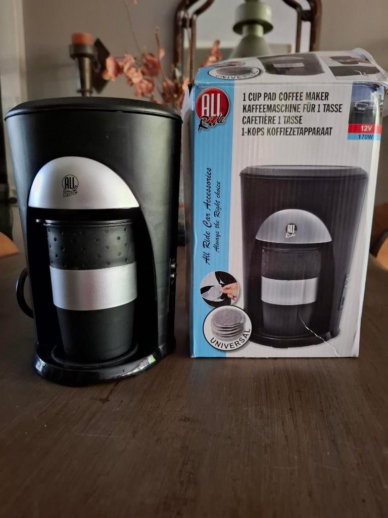 Koffiezetapparaat 12 volt, 1 kopje, Ophalen of Verzenden, Zo goed als nieuw, Koffiemachine
