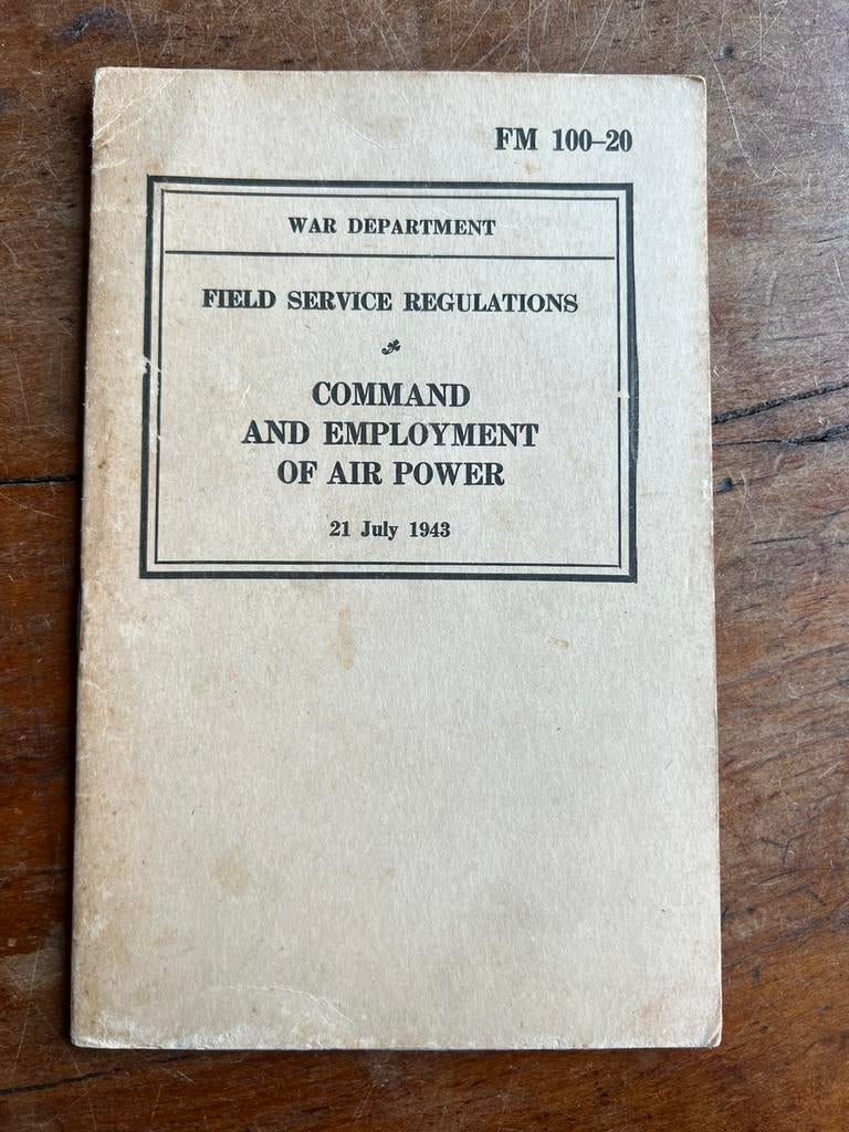 WO2 Amerikaans USAAF Command Employment Air power 1943, Verzamelen, Militaria | Tweede Wereldoorlog, Amerika, Ophalen of Verzenden