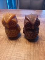 2 uiltjes kaarsjes in prima staat, Overige materialen, Bruin, Ophalen of Verzenden, Zo goed als nieuw