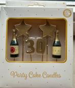 Taartkaarsen 30 jaar - Party Cake Candles, Ophalen of Verzenden, Nieuw, Versiering, Verjaardag