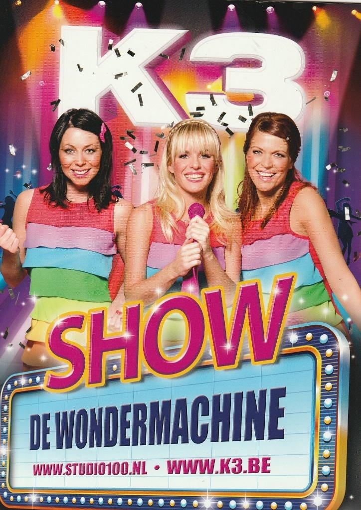 Vintage K3 concertboekje Show de wondermachine 2010, Verzenden, Overige typen