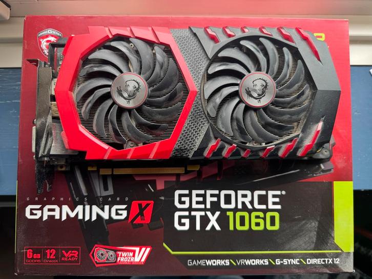 MSI GTX 1060 6GB Gaming X Grafische Kaart, Computers en Software, Videokaarten, Gebruikt, Nvidia, PCI-Express 3.0, GDDR5, HDMI
