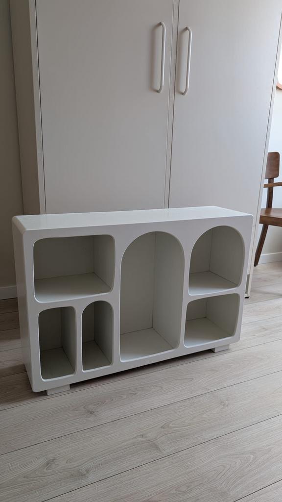 Wit opbergkastje met speelse vakken, Ophalen, Gebruikt