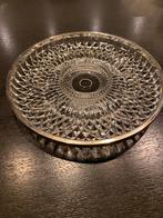 Vintage Kristallen Serveerschaal met Zilveren Rand, Antiek en Kunst, Ophalen of Verzenden