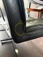 Set van 6 vintage Walter Knoll cantilever stoelen, Ophalen, Zwart, Leer, Vijf, Zes of meer stoelen