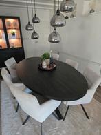 Salontafel (uitschuifbaar) met 6 stoelen., Huis en Inrichting, Tafels | Eettafels, Ophalen, 200 cm of meer, 50 tot 100 cm, Vier personen