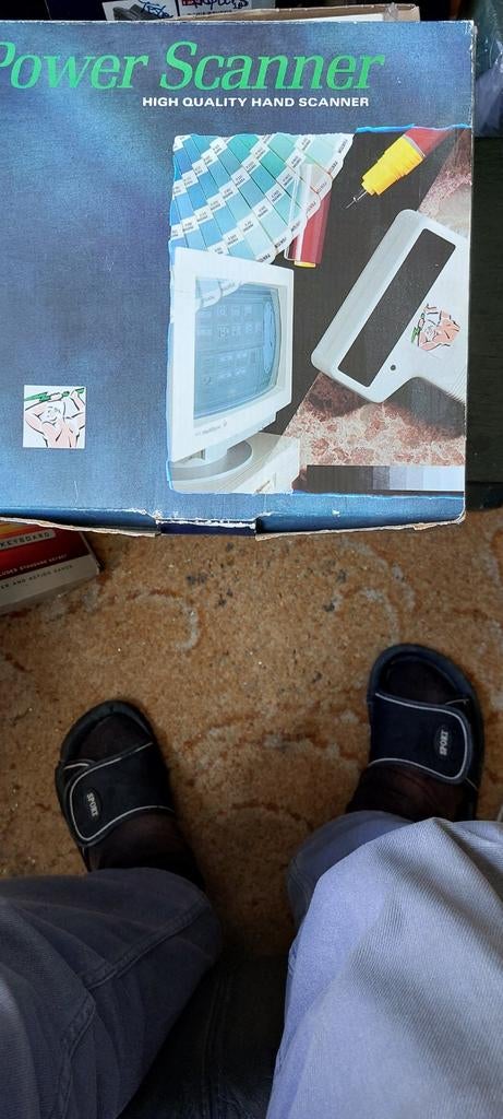 POWER GREY 256 Handscanner  (voor oudere pc), Computers en Software, Scanners, Gebruikt, Ophalen of Verzenden, POWER GREY, Windows