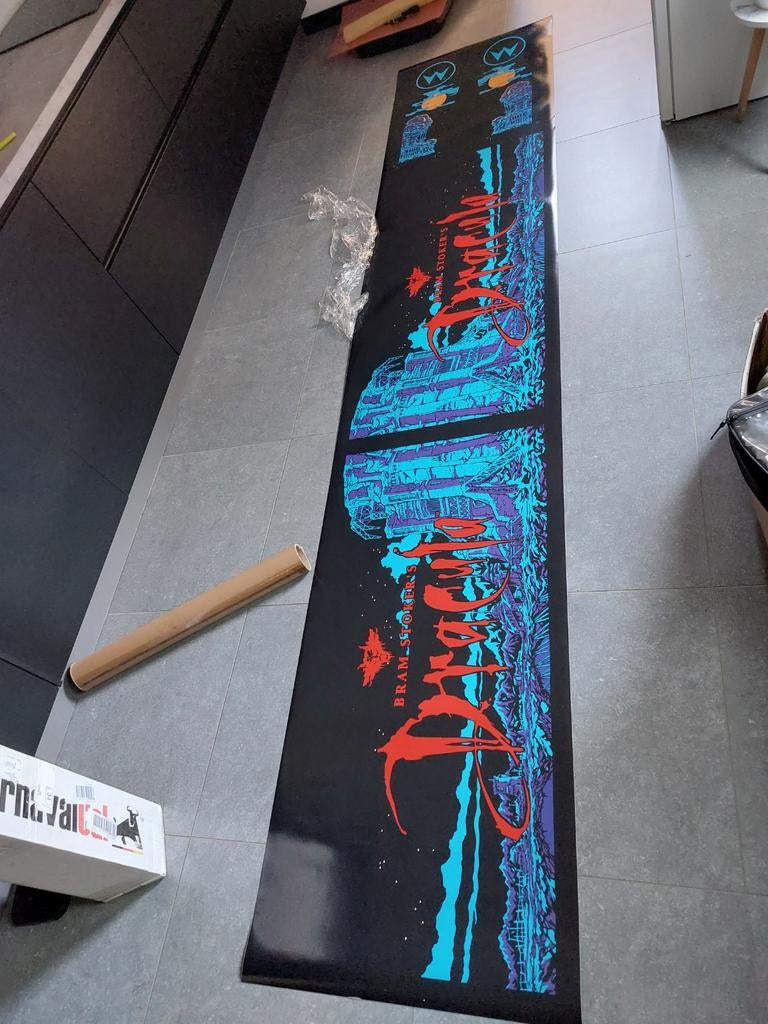 Cabinet decal next gen Bram Stroker's Dracula williams, Ophalen of Verzenden, Gebruikt, Flipperkast, Williams