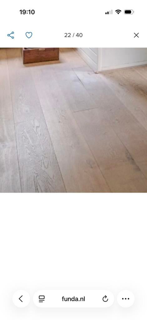 Ongeschuurde eikenhouten vloer zwevend gelegen, Ophalen, Minder dan 25 mm, Eiken, Plank