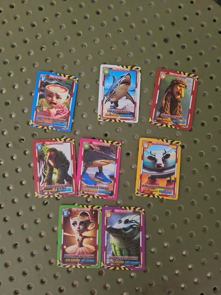 Verzameling van 7 unieke ruilkaarten, Ophalen of Verzenden, Gebruikt, Meerdere kaarten