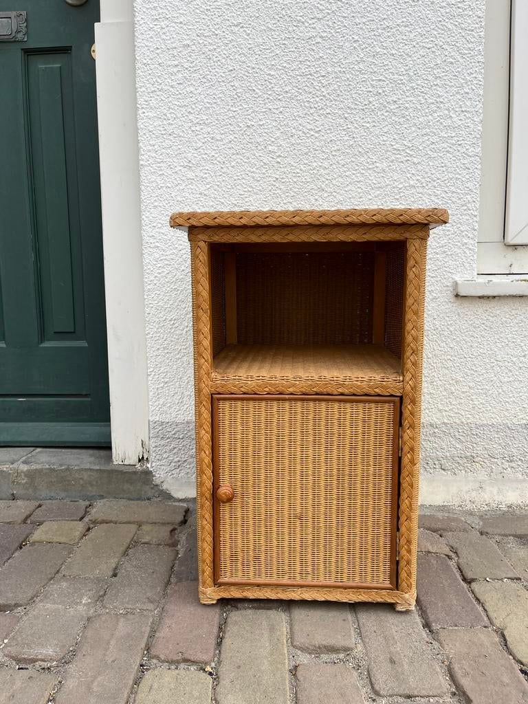 Vintage Lloyd Loom nacht(kastje)– origineel, mooie staat, Ophalen of Verzenden