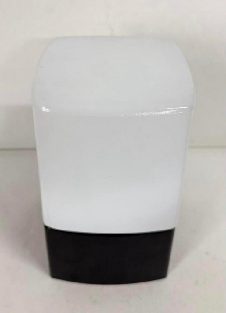 Vintage kubus Niko plafondlamp wit opaalglas donker bakeliet, Ophalen of Verzenden, Zo goed als nieuw, Glas, Bauhaus