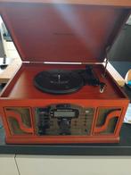 Ricatech retro platenspeler met CD, USB, Bluetooth, cassette, Ophalen of Verzenden