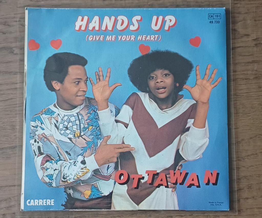 Ottawan - Hands Up (Give Me Your Heart) 7 inch single, Cd's en Dvd's, Vinyl Singles, Gebruikt, 7 inch, Single, Ophalen of Verzenden
